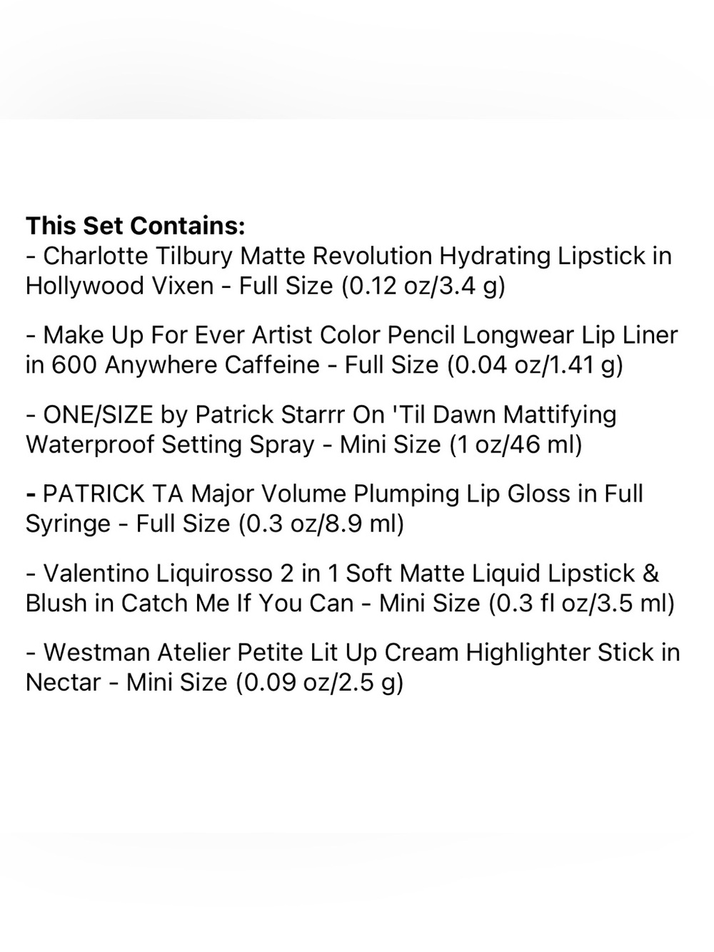 🆕 Sephora Favourites Westman Atelier Charlotte Tilbury Valentino Patrick Ta MUFE - Picture 4 of 4
